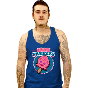 Daily_Deal_Shirts Tank Top, Unisex / Small / Royal Blue Krang's Brain Freezes