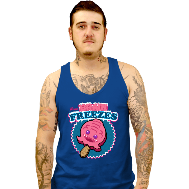 Daily_Deal_Shirts Tank Top, Unisex / Small / Royal Blue Krang's Brain Freezes