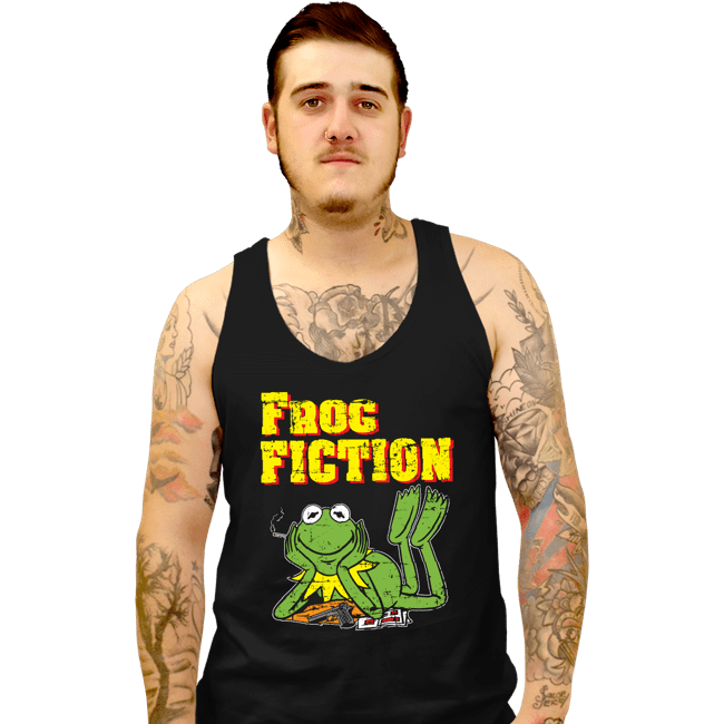 Daily_Deal_Shirts Tank Top, Unisex / Small / Black Frog Fiction