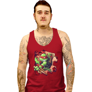 Daily_Deal_Shirts Tank Top, Unisex / Small / Red Toy Raph
