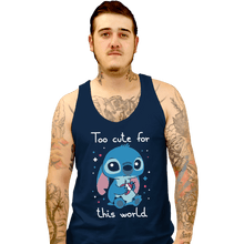 Load image into Gallery viewer, Shirts Tank Top, Unisex / Small / Navy Too Cute For This World
