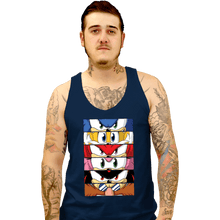 Load image into Gallery viewer, Daily_Deal_Shirts Tank Top, Unisex / Small / Navy Sonic Eyes
