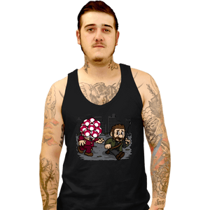 Daily_Deal_Shirts Tank Top, Unisex / Small / Black Evil Mushroom!