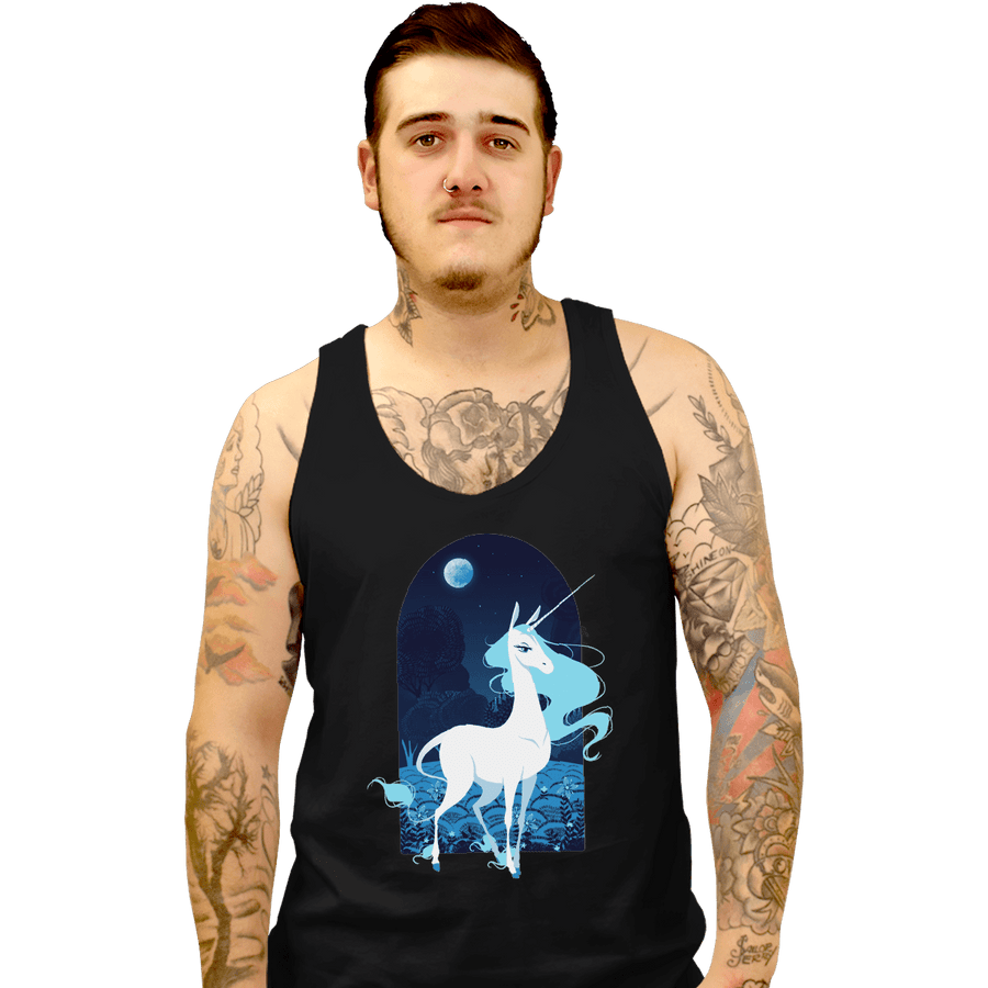 Shirts Tank Top, Unisex / Small / Black Last Unicorn
