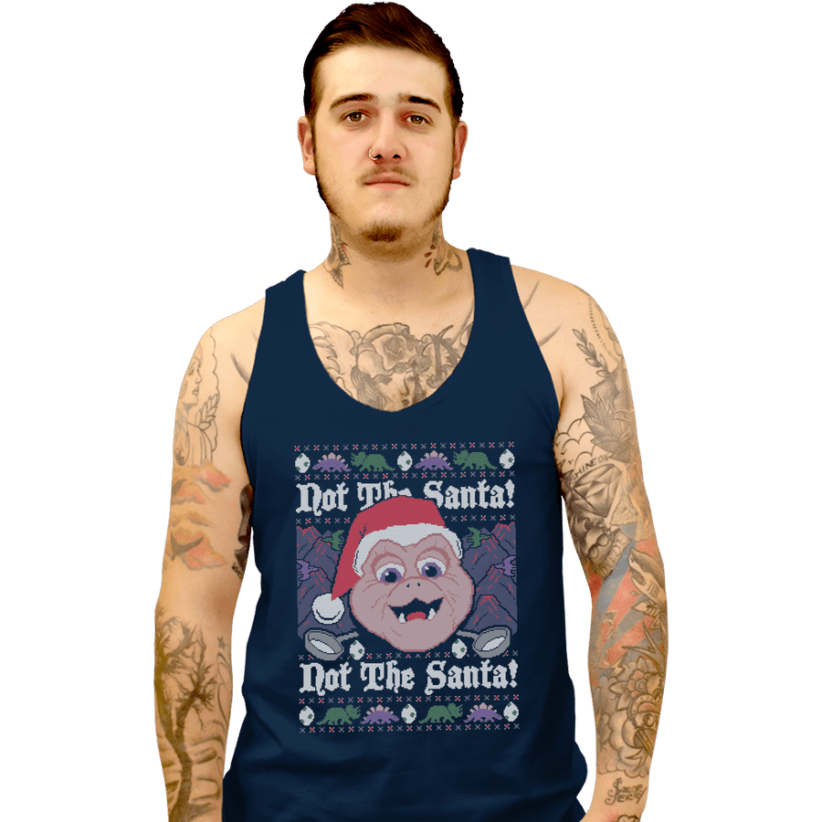 Shirts Tank Top, Unisex / Small / Navy Not The Santa!