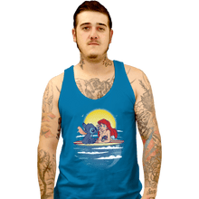 Load image into Gallery viewer, Shirts Tank Top, Unisex / Small / Sapphire Aloha Mermaid
