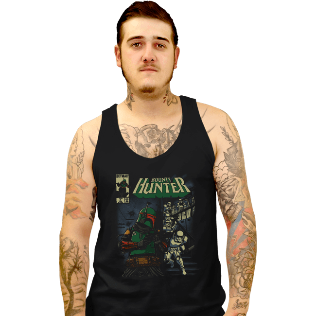 Daily_Deal_Shirts Tank Top, Unisex / Small / Black Bounty Hunter Comic