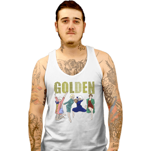 Daily_Deal_Shirts Tank Top, Unisex / Small / White Golden