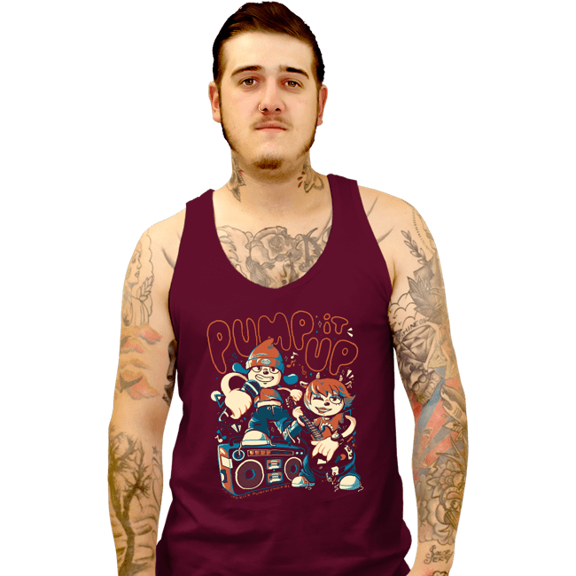 Secret_Shirts Tank Top, Unisex / Small / Maroon Pump It Up