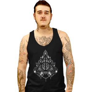 Shirts Tank Top, Unisex / Small / Black Hallows Tattoo