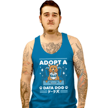 Load image into Gallery viewer, Shirts Tank Top, Unisex / Small / Sapphire Adopt A Data Dog
