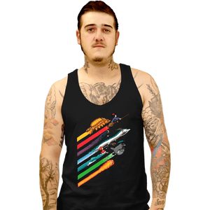 Shirts Tank Top, Unisex / Small / Black Spirited Streaks