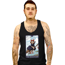 Load image into Gallery viewer, Daily_Deal_Shirts Tank Top, Unisex / Small / Black Tarot Ghibli The Magician
