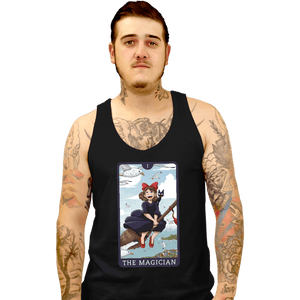 Daily_Deal_Shirts Tank Top, Unisex / Small / Black Tarot Ghibli The Magician