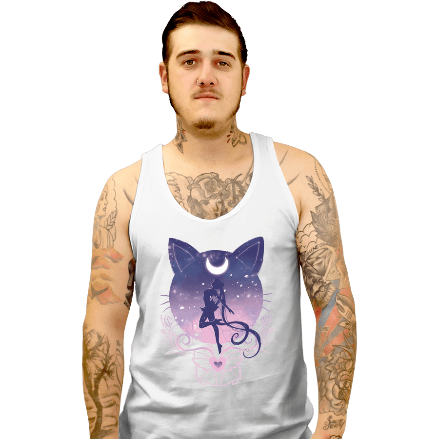 Shirts Tank Top, Unisex / Small / White Fight Like A Girl Moon