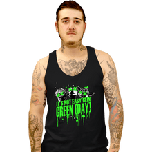 Load image into Gallery viewer, Shirts Tank Top, Unisex / Small / Black It&#39;s Not Easy Bein&#39; Green

