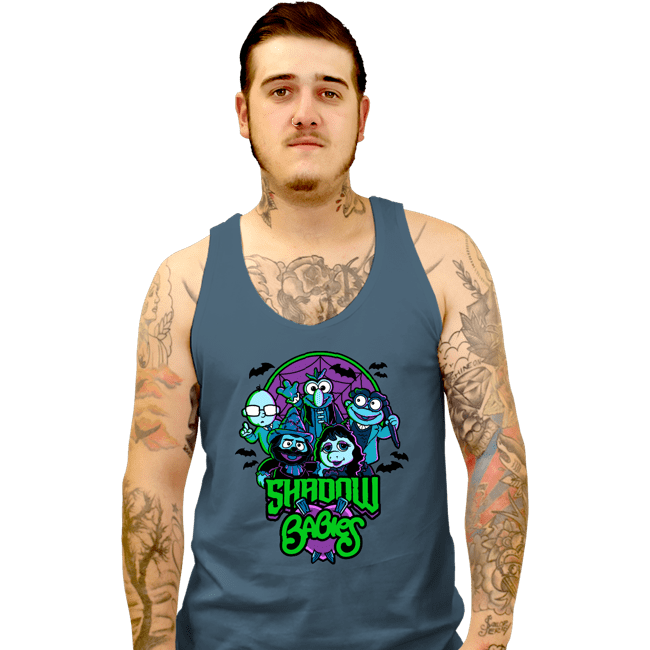Shirts Tank Top, Unisex / Small / Indigo Blue Shadow Babies