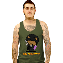 Load image into Gallery viewer, Daily_Deal_Shirts Tank Top, Unisex / Small / Military Green Kitty Fiction
