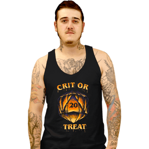 Daily_Deal_Shirts Tank Top, Unisex / Small / Black Crit Or Treat