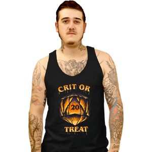 Daily_Deal_Shirts Tank Top, Unisex / Small / Black Crit Or Treat