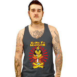 Daily_Deal_Shirts Tank Top, Unisex / Small / Charcoal Kung Fu Master