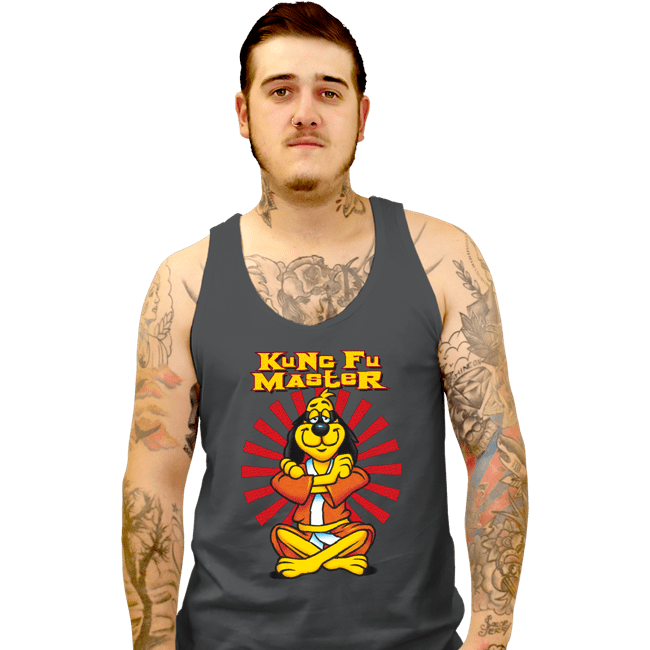 Daily_Deal_Shirts Tank Top, Unisex / Small / Charcoal Kung Fu Master