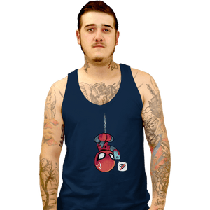 Shirts Tank Top, Unisex / Small / Navy Chibi Spider