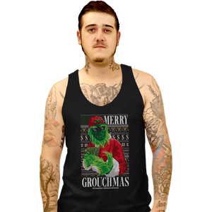 Shirts Tank Top, Unisex / Small / Black Mr Grouchy x CoDdesigns Grouchmas Ugly Sweater