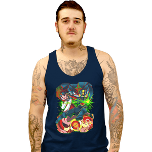 Shirts Tank Top, Unisex / Small / Navy Rockman EXE