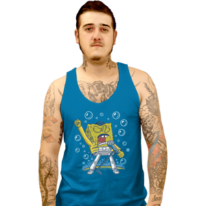 Shirts Tank Top, Unisex / Small / Sapphire Sponge Freddy