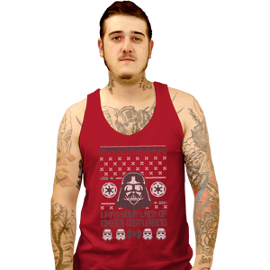 Shirts Tank Top, Unisex / Small / Red Vader Christmas