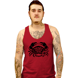 Daily_Deal_Shirts Tank Top, Unisex / Small / Red Daemon's Smoked Crab