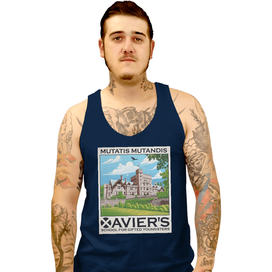 Shirts Tank Top, Unisex / Small / Navy Xavier's School For Gifted Youngsters