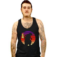 Load image into Gallery viewer, Shirts Tank Top, Unisex / Small / Black Sunset Kaiju
