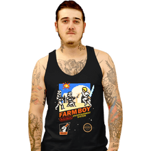 Load image into Gallery viewer, Daily_Deal_Shirts Tank Top, Unisex / Small / Black 8 Bit Farm Boy
