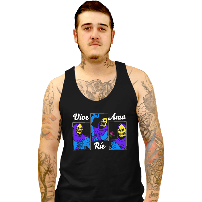 Shirts Tank Top, Unisex / Small / Black Live Laugh Love - Español