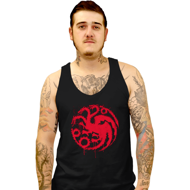 Secret_Shirts Tank Top, Unisex / Small / Black 3 Headed Dragon