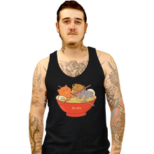 Load image into Gallery viewer, Shirts Tank Top, Unisex / Small / Black Ramen Cats
