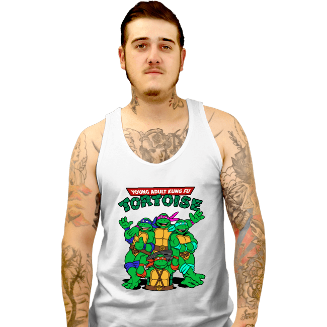 Secret_Shirts Tank Top, Unisex / Small / White Kung Fu Tortoise
