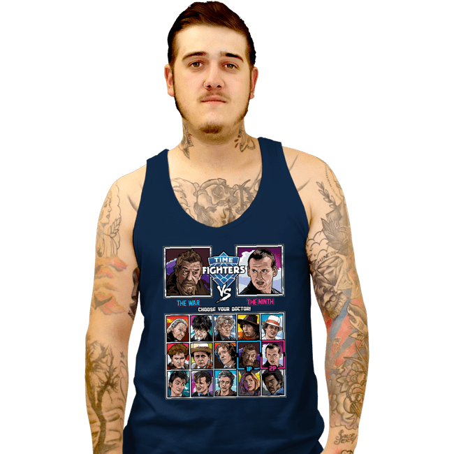 Daily_Deal_Shirts Tank Top, Unisex / Small / Navy Time Fighters War vs 9th