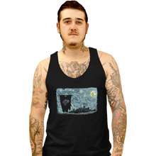 Load image into Gallery viewer, Shirts Tank Top, Unisex / Small / Black Starry DireWolf

