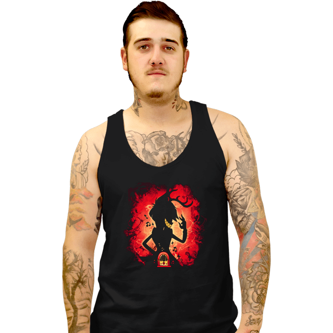 Daily_Deal_Shirts Tank Top, Unisex / Small / Black Deer Demon