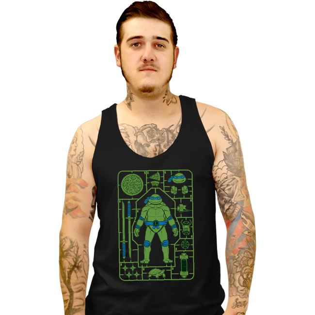 Daily_Deal_Shirts Tank Top, Unisex / Small / Black Leonardo Model Sprue