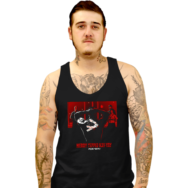 Daily_Deal_Shirts Tank Top, Unisex / Small / Black Merry Yippee Kay Yay