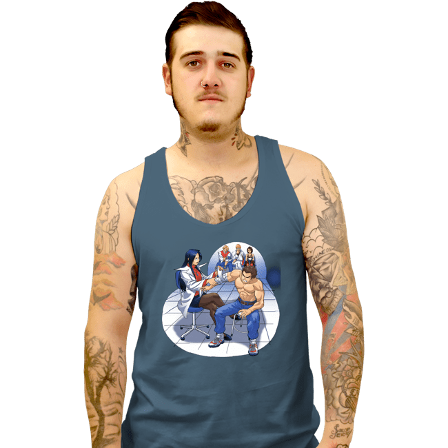 Shirts Tank Top, Unisex / Small / Indigo Blue School Brawl