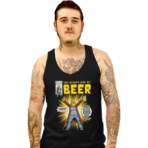 Shirts Tank Top, Unisex / Small / Black God Of Beer