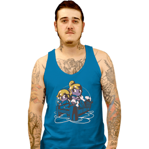 Shirts Tank Top, Unisex / Small / Sapphire Valentines Pirates