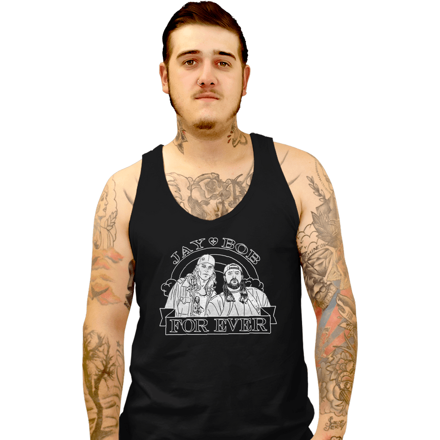 Shirts Tank Top, Unisex / Small / Black Jay & Bob