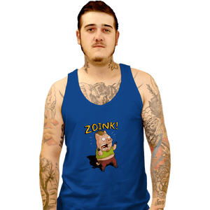 Daily_Deal_Shirts Tank Top, Unisex / Small / Royal Blue Stoner Pig
