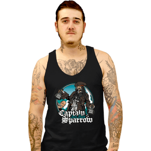 Secret_Shirts Tank Top, Unisex / Small / Black Capt. Jack Black Sparrow